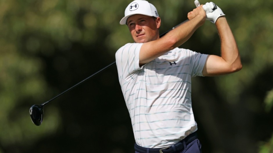 Three-time major winner Jordan Spieth of the United States shared the lead with four other Americans after the first round of the PGA Tour St. Jude Championship
