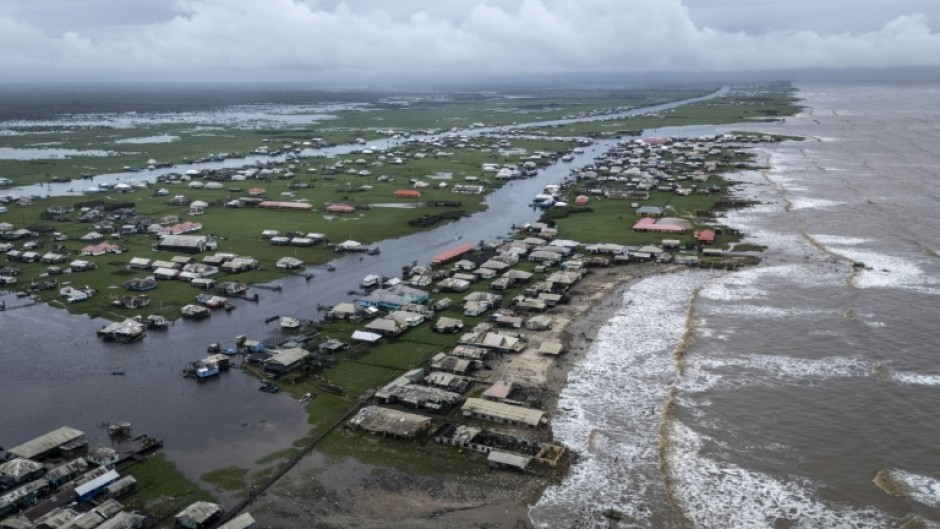 The Nigerian village of Ayetoro is disappearing into the Atlantic Ocean
