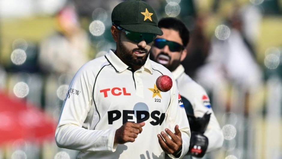 Pakistan captain Babar Azam (front)