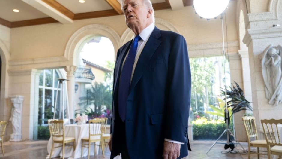 US President Donald Trump, pictured in February at Mar-a-Lago, his residence in South Florida, voted by mail in the state's Republican primary