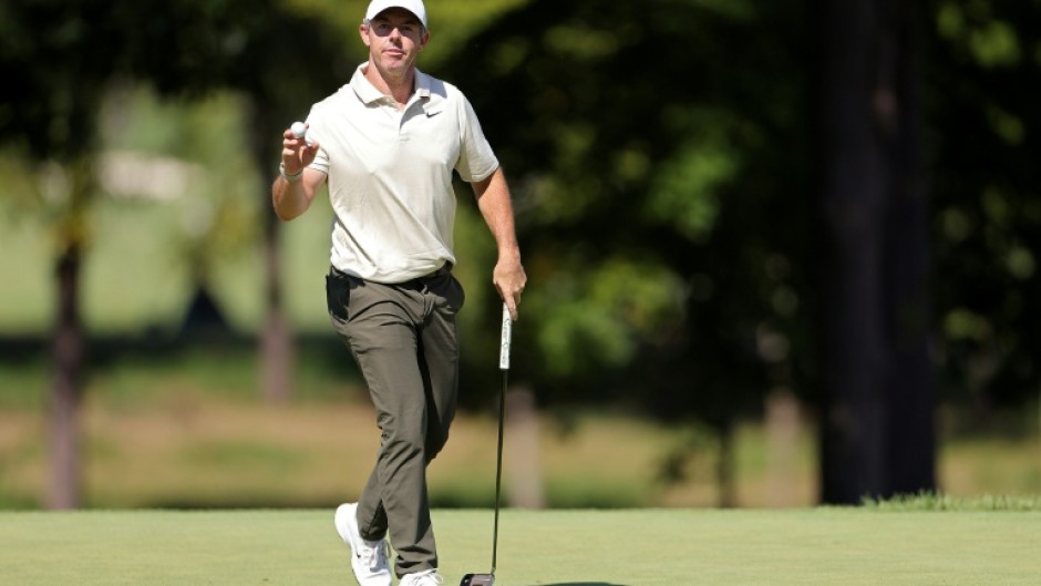 World number two Rory McIlroy is part of a five-way tie for the lead after the first round of the PGA Tour BMW Championship