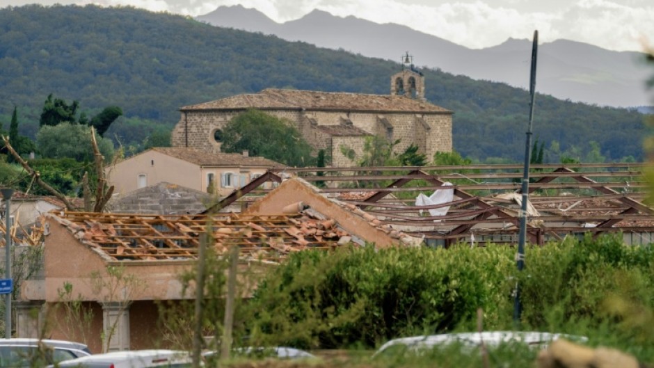 The tornado damaged 300 homes in the village of Pomas, in southwestern France, authorities said