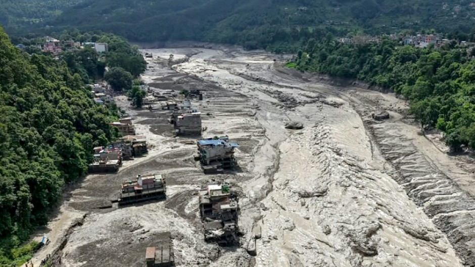 Flash floods in Nepal left a path of destruction
