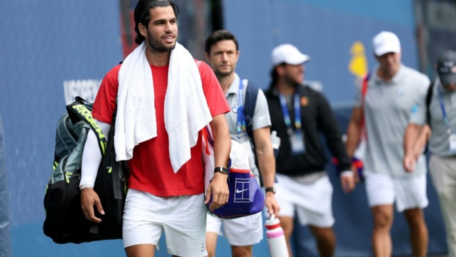 Back from injury, Carloz Alcaraz practices at USTA Billie Jean King National Tennis Center
