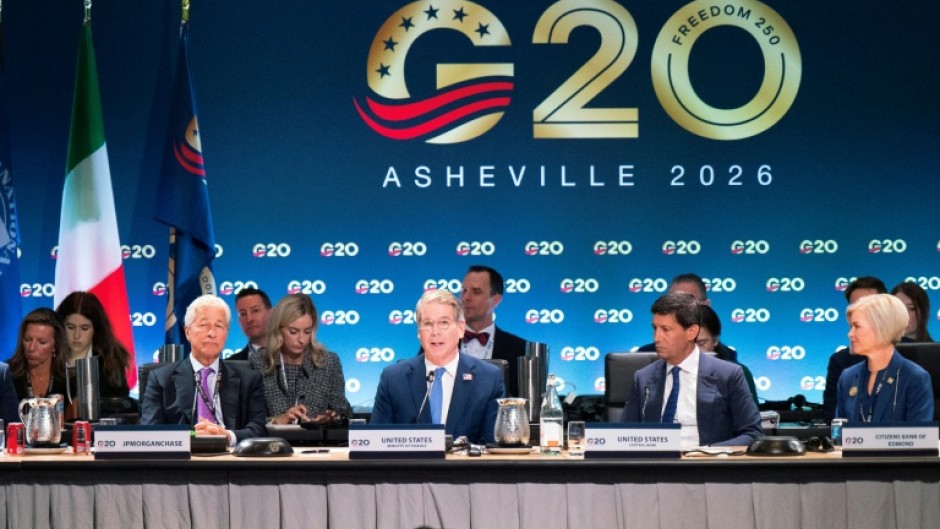 Finance ministers and central bank governors from the Group of 20 major economies are meeting for two days in Asheville, North Carolina