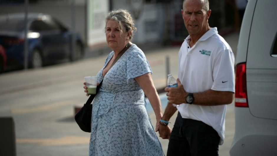 Debra and Martin Robinson, parents of Australian brothers Callum and Jake Robinson, murdered in Mexico in April 2024 during a surfing trip, arrive at the court for the murder trial
