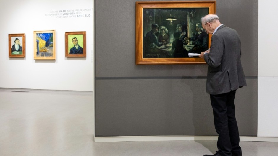 'The Potato Eaters' is one of the works on display