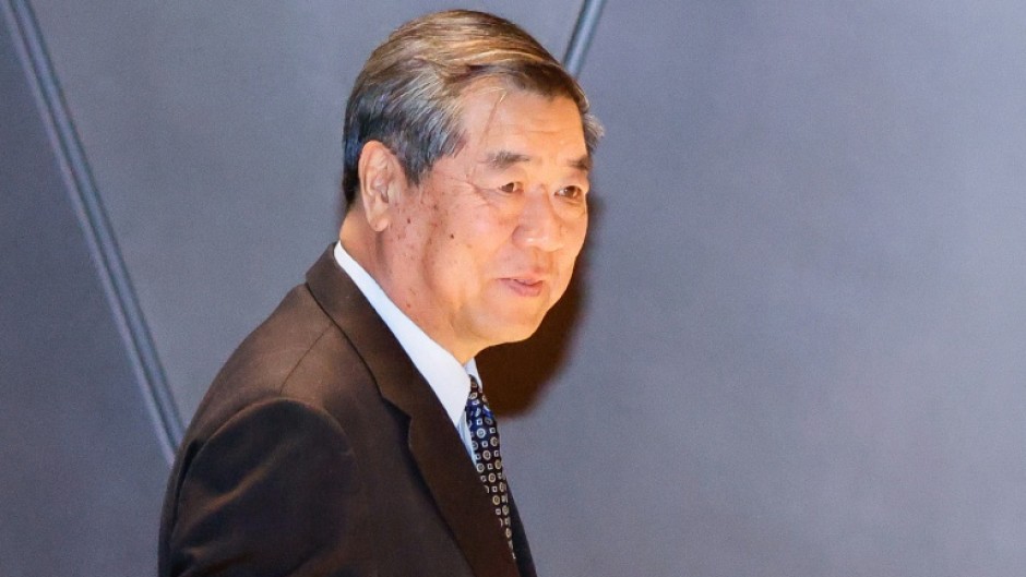 Chinese Vice Premier He Lifeng arrives for a meeting with US Secretary of Treasury Scott Bessent in New York