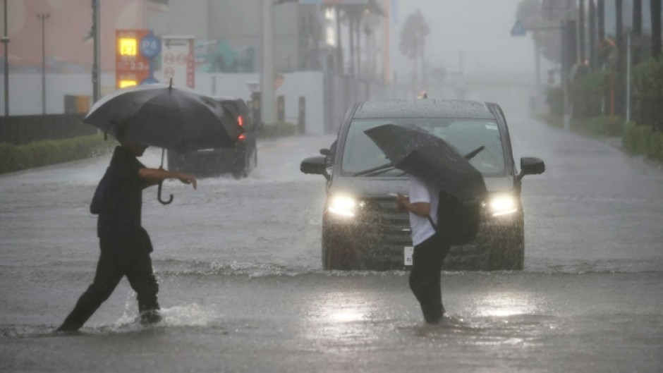 Typhoon Dujuan brought heavy rainfall and landslides in the Chiba and Kanagawa prefectures near Tokyo