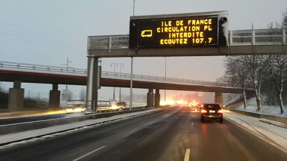 The suspected gang members allegedly jumped onto trucks on French motorways to take pricey electronic goods