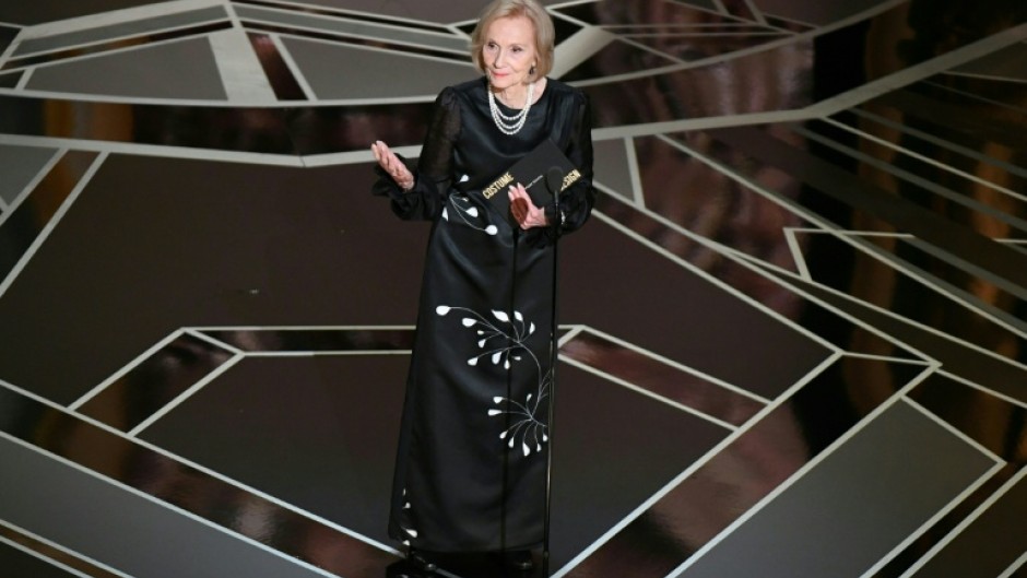 US actress Eva Marie Saint presented the Oscar for Best Costume Design during the 90th Annual Academy Awards in 2018
