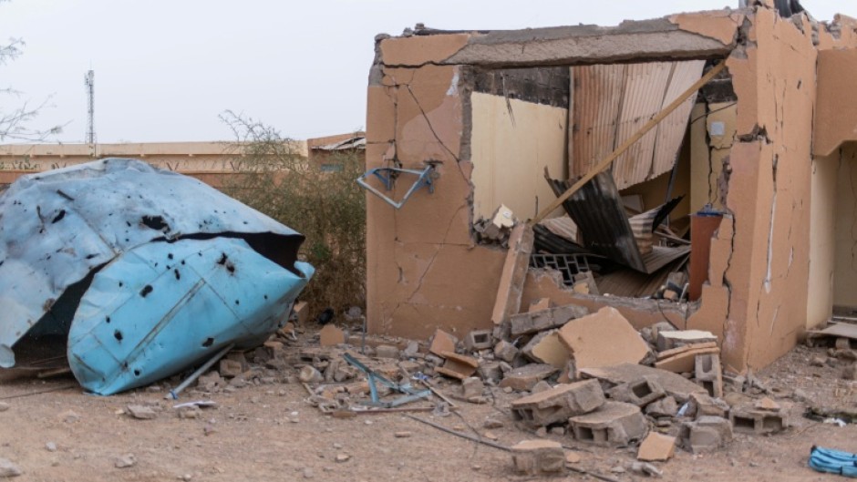 A damaged school is seen in Kidal, in May 2026