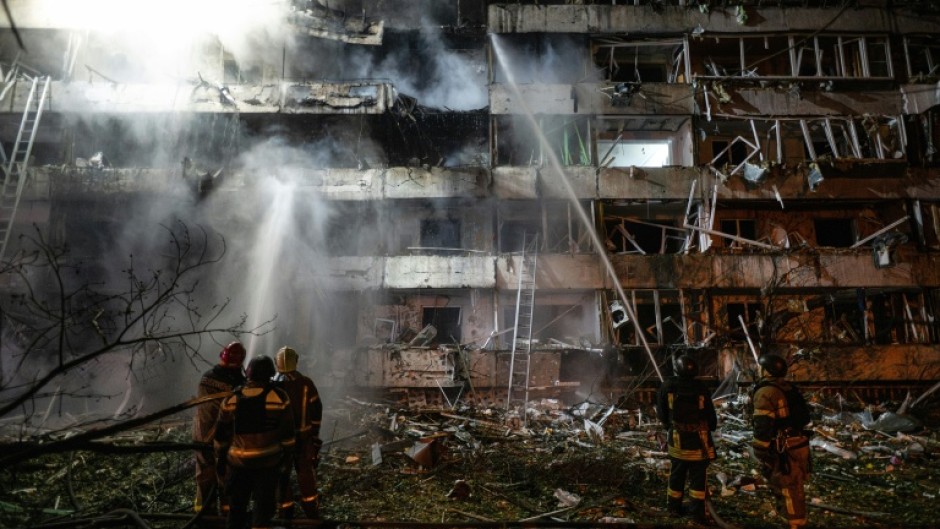 Kyiv's air raid sirens could not sound in time to warn people to take cover