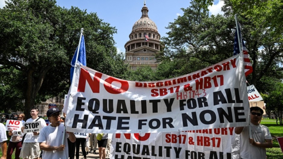 Protesters occasionally gather to voice frustration at Republican officials in front of the Texas state Capitol in Austin -- but Texans haven't voted a Democrat into state-wide office since 1994