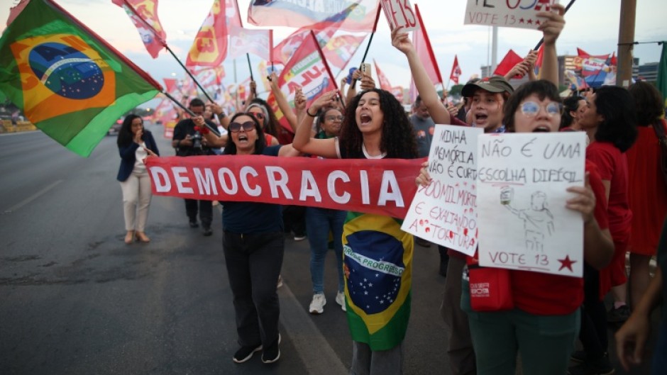 Brazil's left has mobilized with massive student-led demonstrations, with supporters wearing the red of President Luiz Inacio Lula da Silva's Workers' Party