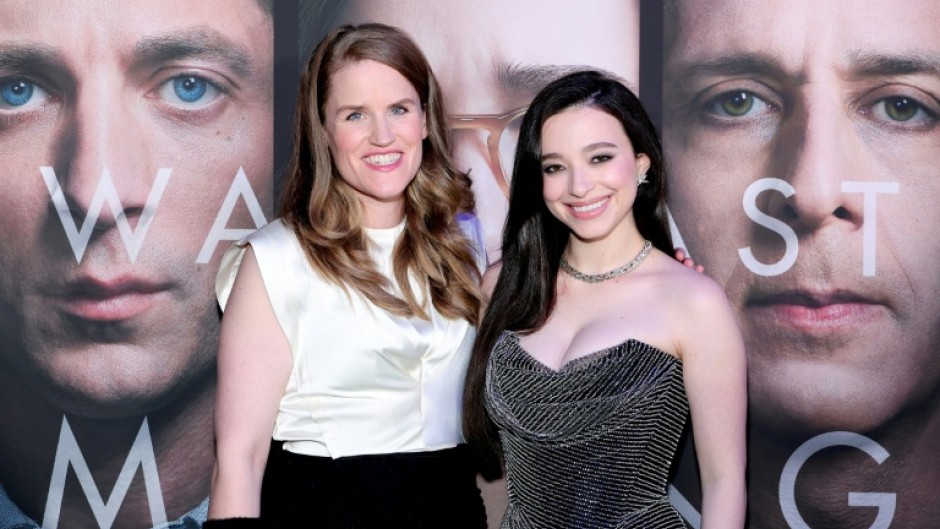 Mikey Madison (R) portrays real-life Facebook whistleblower Frances Haugen (L) in 'The Social Reckoning'