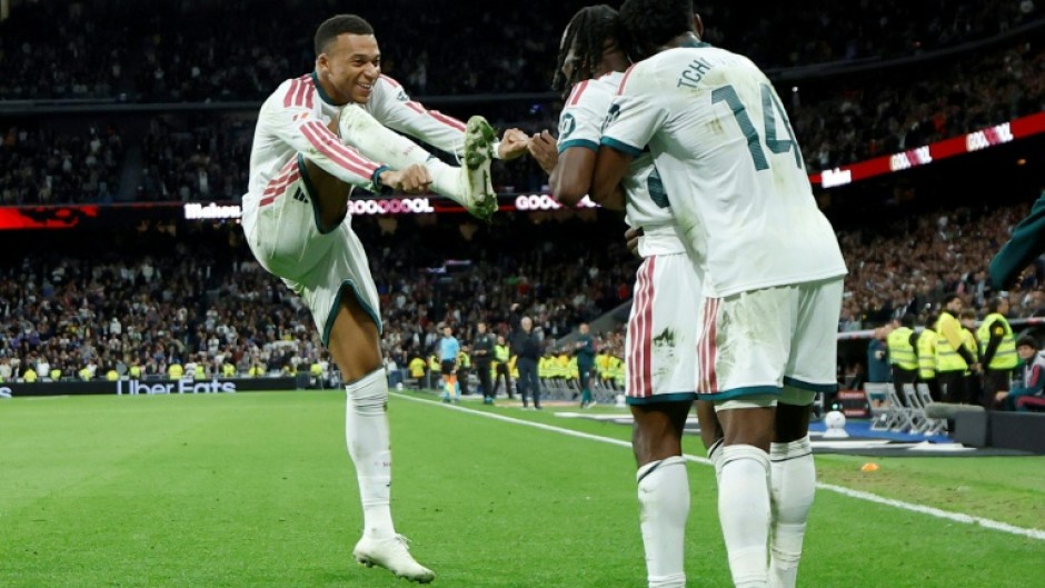 Kylian Mbappe scored twice as Real Madrid romped to a 4-1 victory over Sevilla in La Liga on Sunday