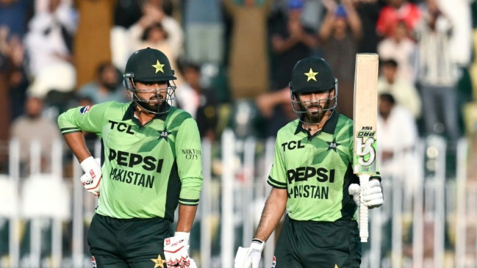 Hasan Nawaz and Arafat Minhas struck solid half-centuries as Pakistan posted 302-9 in the tri-series match against England in Rawalpindi