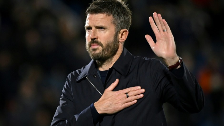 Manchester United manager Michael Carrick at the end of his side's humbling 4-1 loss away to Como in the Champions League on Wednesday