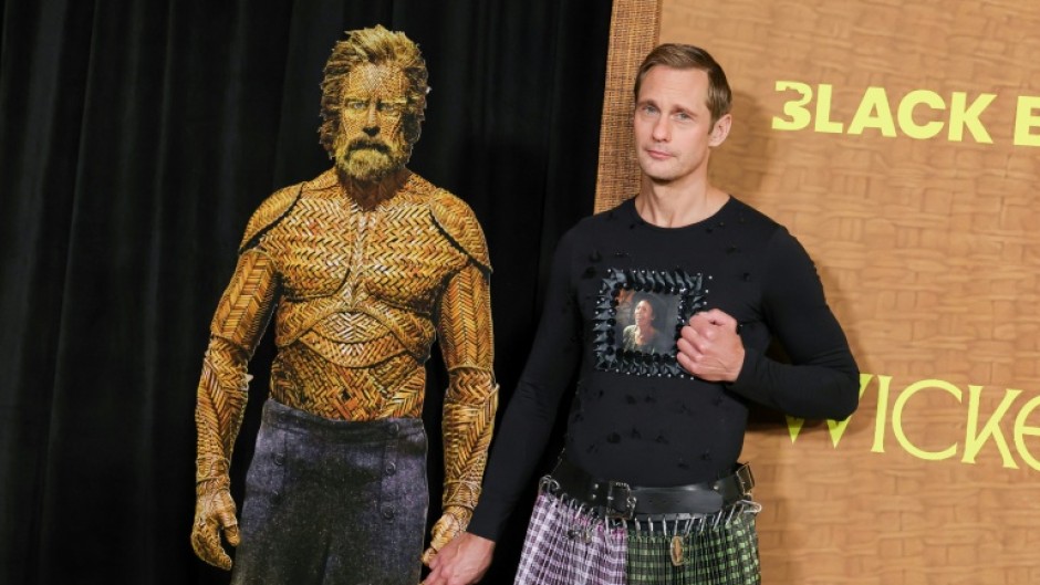Alexander Skarsgard said the costume and makeup for his 'Wicker' character caused him claustrophobia at first