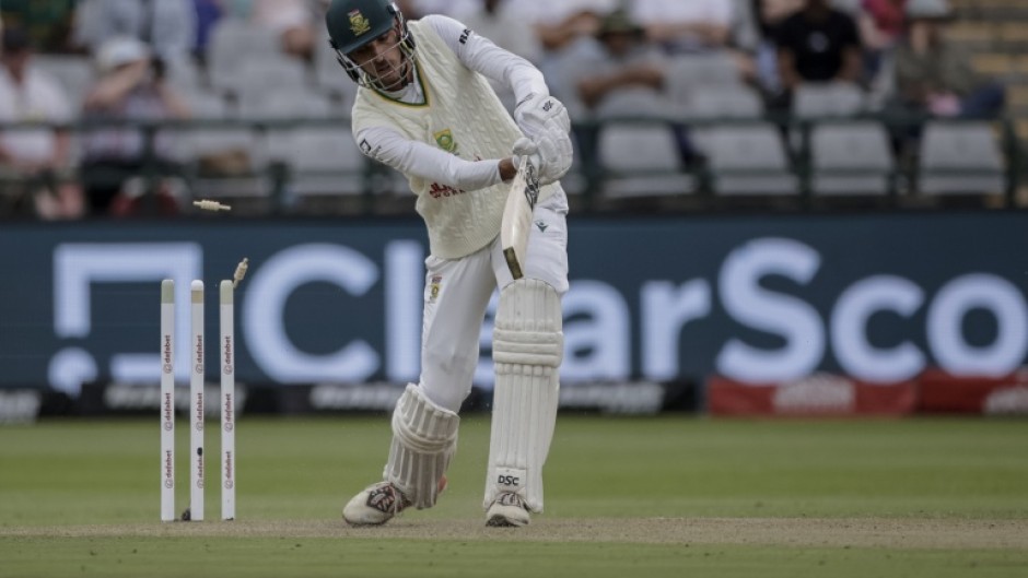 Marco Jansen was one of six South Africa wickets to fall to Mitchell Starc
