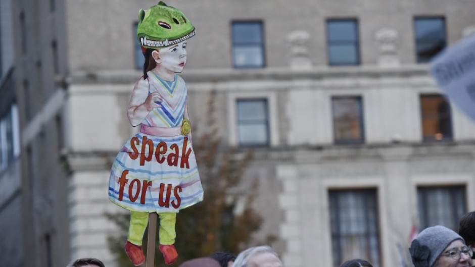 Demonstrators have supported the young Canadians who are suing the federal government over alleged climate policy failures