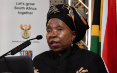 Cooperative Governance and Traditional Affairs Minister Nkosazana Dlamini-Zuma.