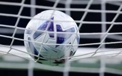 File: A soccer ball hitting a net. AFP/Fabrizio Carabelli/LiveMedia/NurPhoto