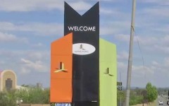 The entrance to Mangaung. 