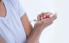 File: A diabetes patient self-injecting. R3F/Science Photo Library via AFP