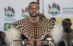 King of the Zulu nation, Misuzulu Zulu. AFP/Rajesh Jantilal