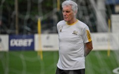 South Africa's head coach Hugo Broos. AFP/Sia Kambou