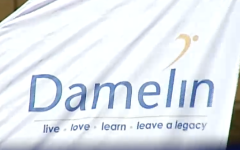 A Damelin banner.