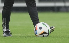 File: A soccer player practicing with a ball. AFP/Bruno Fahy/Belga Mag