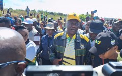 ANC president Cyril Ramaphosa. eNCA/Aviwe Mtila