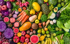 File: Colorful raw fruits and vegetables. GettyImages/MEDITERRANEAN