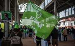 File: Supporters of ActionSA waving a flag. Alet Pretorius/Gallo Images via Getty Images