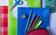 File: School supplies and stationery. Jean-Marc Barrere/Hans Lucas via AFP
