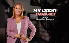 Picture of Annika Larsen for My Guest Tonight on eNCA