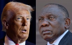 US President Donald Trump and South African President Cyril Ramaphosa. AFP/Ting Shen/Alfredo Zuniga