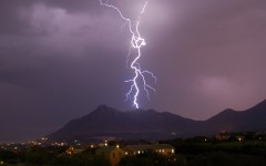 Lightning strikes over Chapman's Peak in Cape Town. Gallo Images/Chad Chapman