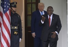 President Donald Trump and President Cyril Ramaphosa.