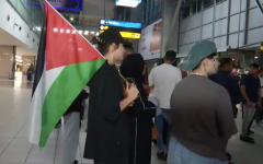 Members of the public waiting at OR Tambo Interrnational Airport for the refugees to disembark.