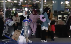 The 130 Palestinian refugees are being housed in a Johannesburg hotel, for now.  