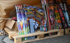 File: Various fireworks products. Artur Widak/NurPhoto via AFP