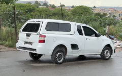 The suspected vehicle. eNCA/Yusuf Abramjee