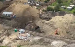 Illegal mining in Bapong