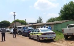 Image of Police at Saulsville shooting 