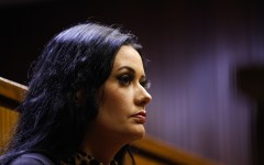 Amber-Lee Hughes appears at Johannesburg High Court. Gallo Images/Luba Lesolle