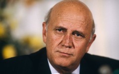 The late former President FW de Klerk pictured in 1990. Antoine Gyori/Sygma via Getty Images
